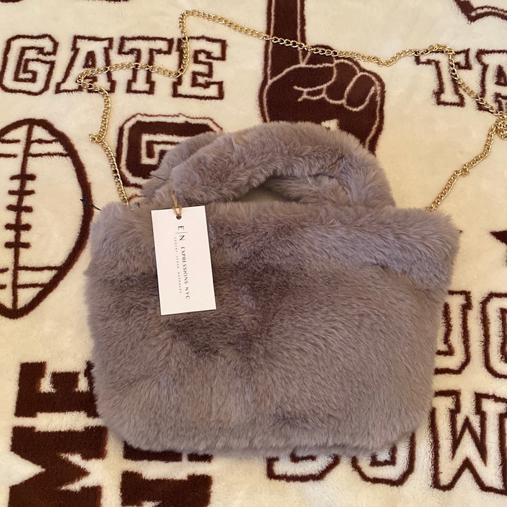 Faux fur purse 👛